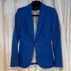 H&M Royal Blue Single-Button Blazer